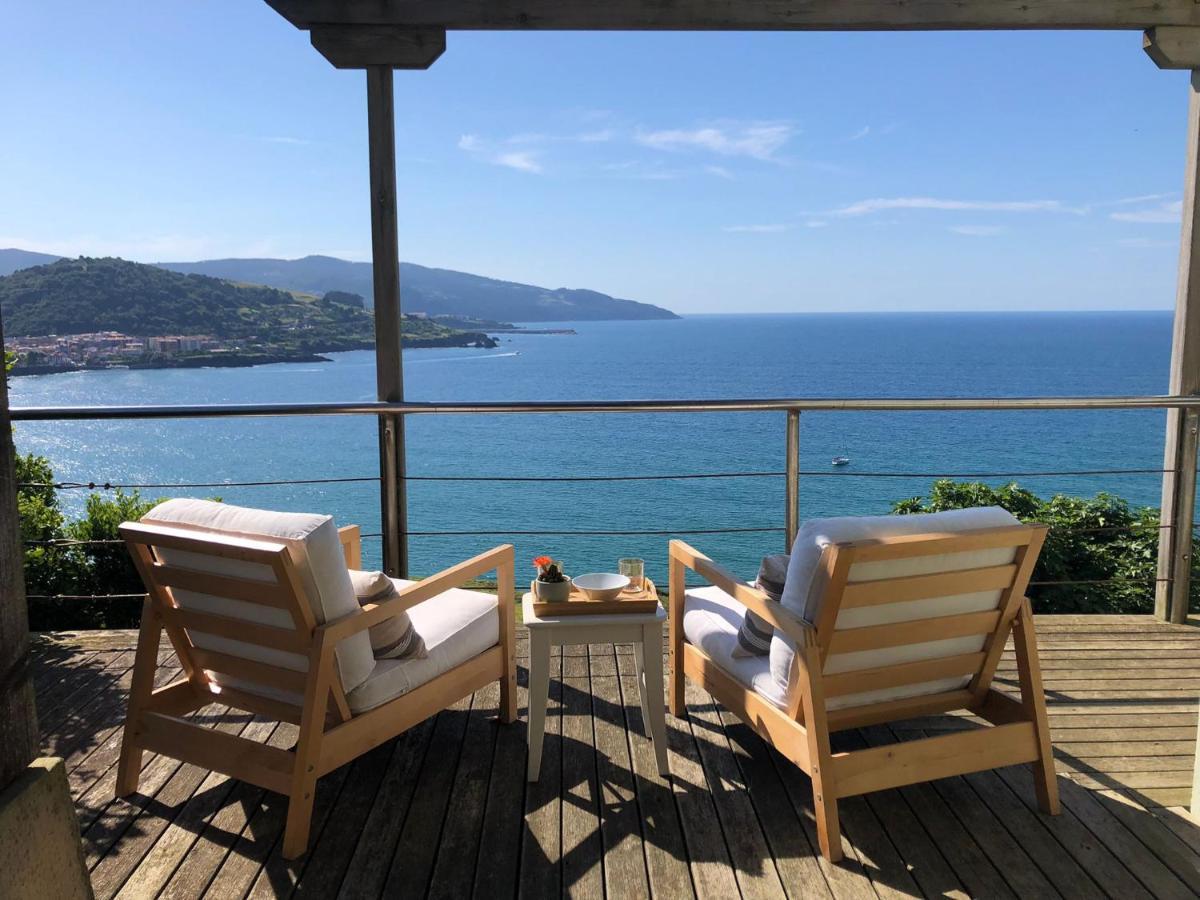 Adosado En La Costa Con Excelentes Vistas Al Estuario De Urdaibai Villa Mundaka Eksteriør billede