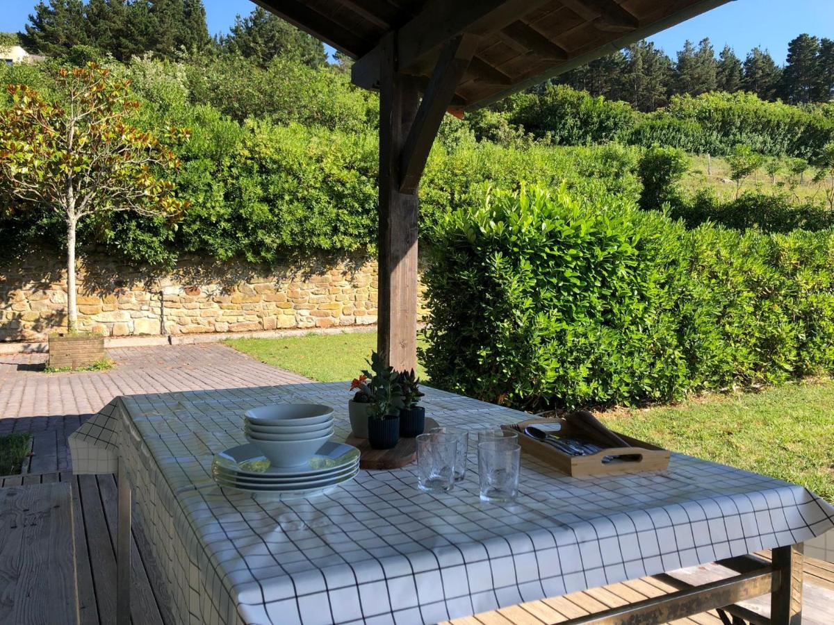 Adosado En La Costa Con Excelentes Vistas Al Estuario De Urdaibai Villa Mundaka Eksteriør billede
