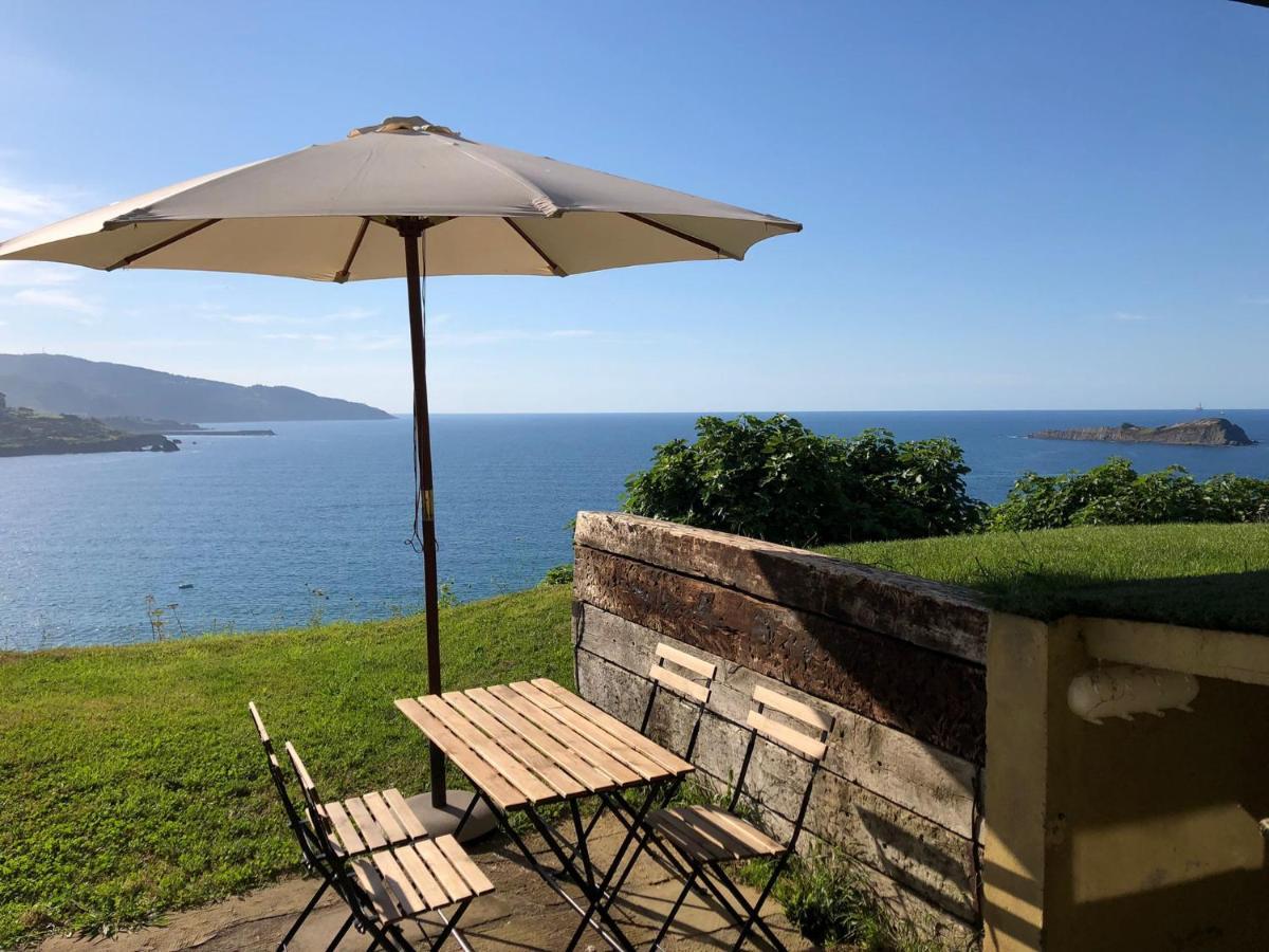 Adosado En La Costa Con Excelentes Vistas Al Estuario De Urdaibai Villa Mundaka Eksteriør billede
