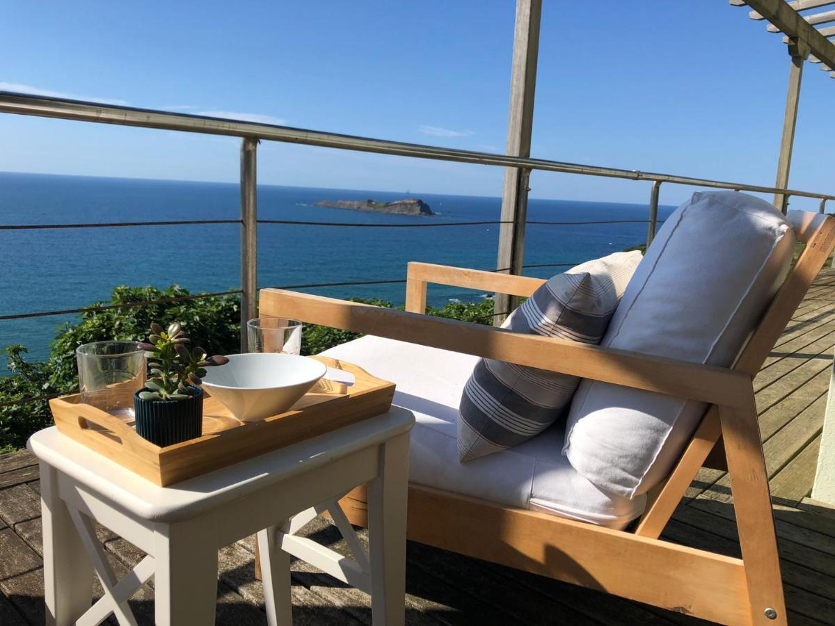 Adosado En La Costa Con Excelentes Vistas Al Estuario De Urdaibai Villa Mundaka Eksteriør billede
