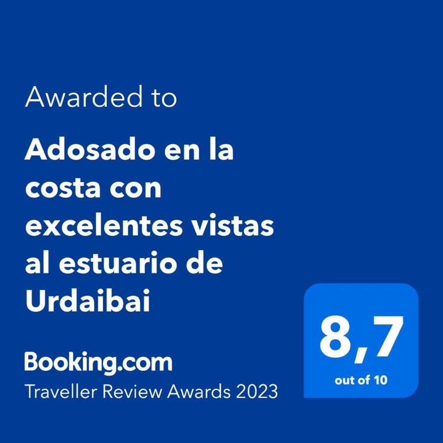 Adosado En La Costa Con Excelentes Vistas Al Estuario De Urdaibai Villa Mundaka Eksteriør billede